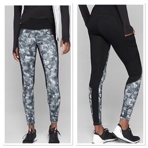 Athleta Frost High Traverse Tight White